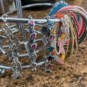 Variety of Costume Jewelry Bracelets and Charms